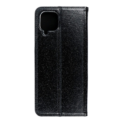 Samsung Galaxy A12 Forcell Shining notesz tok, (Fekete)