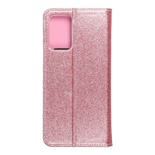 Samsung Galaxy A72/A72 5G Forcell Shining notesz tok, (Rosegold)