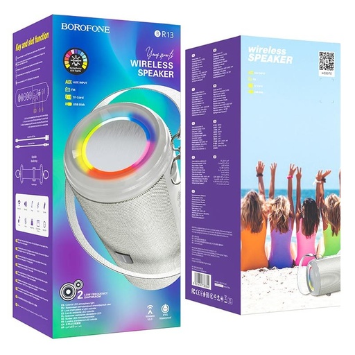 Borofone BR13 vezeték nélküli hangszóró, BT V5.0, 5W, szürke