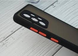 Samsung Galaxy A12 colored buttons hátlap tok, (Piros)
