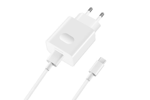 Huawei AP81 hálózati gyorstöltő (type-C kábel), 5V 4,5A, max. 22,5W, fehér