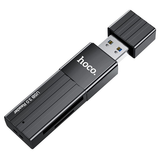 Hoco HB20 kártyaolvasó, USB2.0 / USB3.0, TF/SD, fekete