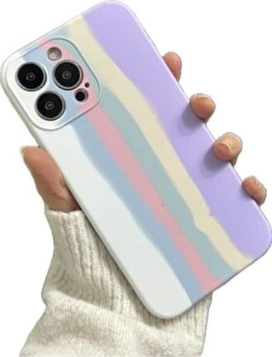 Apple iPhone 11 rainbow stripes hátlap tok (minta 12)