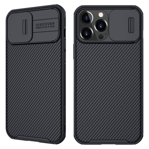 Apple iPhone 13 Pro Max Nillkin Camshield Pro hátlap tok (Fekete)
