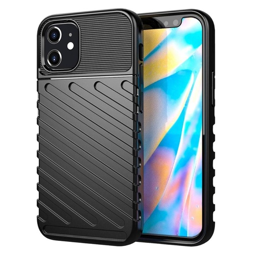 Apple iPhone 13 thunder hátlap tok (Fekete)