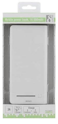 Deltaco PB-815 power bank, fehér