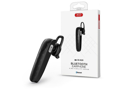 XO B20 bluetooth headset, BT v4.1, 4 órányi zene/hívás, Micro USB töltés, fehér