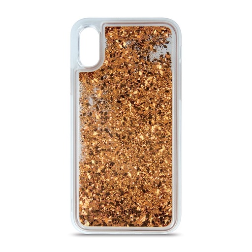 Apple iPhone 7 / iPhone 8 / iPhone SE 2020 / iPhone SE 2022 folyékony glitter hátlap tok (Arany)
