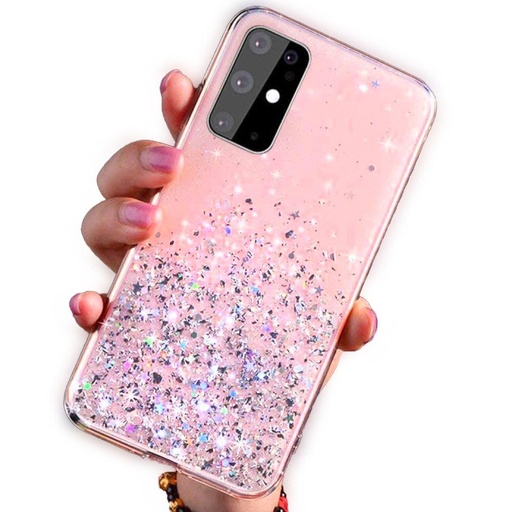 Apple iPhone 11 sequins glue glitter csillogós szilikon hátlap tok (Rózsaszín)