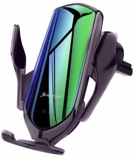 R1 autós tartó (szellőzőre), vezeték nélküli autós tartó/töltő automatikus szorító intelligens érzékelővel (10W), lila