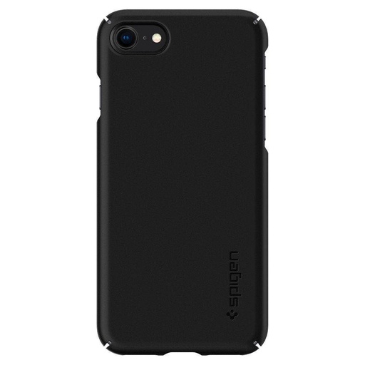 Apple iPhone 7/8/SE 2020/ SE 2022 Spigen thin fit prémium hátlap tok (Fekete)