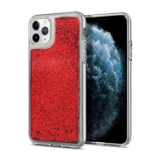 Samsung Galaxy A13 4G liquid glitter hátlap tok (Piros)