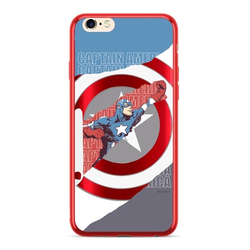 Apple iPhone XR Marvel Captain America 013 silicone hátlap tok (Piros)
