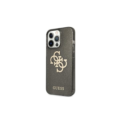 Apple iPhone 13 Pro Guess TPU Big 4G Full Glitter tok (Fekete) – GUHCP13LPCUGL4GBK