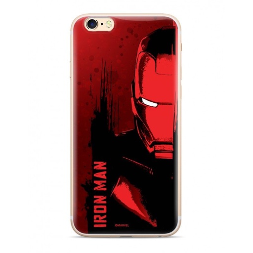 Apple iPhone XR Marvel Silicone Iron Man 004 hátlap tok, (Piros)