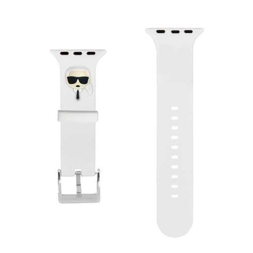 Apple Watch 38/40mm Karl Lagerfeld Karl Head tok (Fehér) – KLAWMSLKW