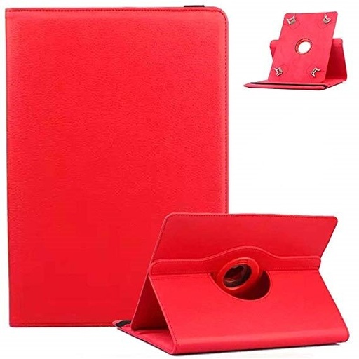 Univerzális méret8"-ig forgatható tablet tok, (Piros)
