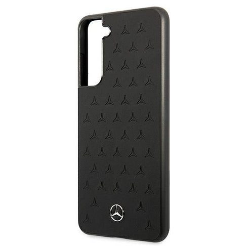 Samsung Galaxy S21 FE Mercedes steppelt bőr hátlap tok, (Fekete) - MEHCS21FESPSQBK