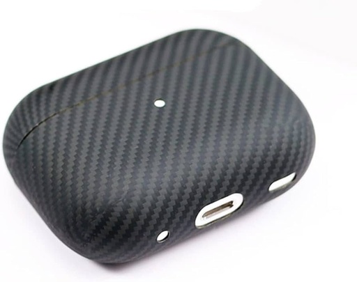 Apple Airpods Pro aramid carbon ütésálló ultravékony hátlap tok (Fekete)