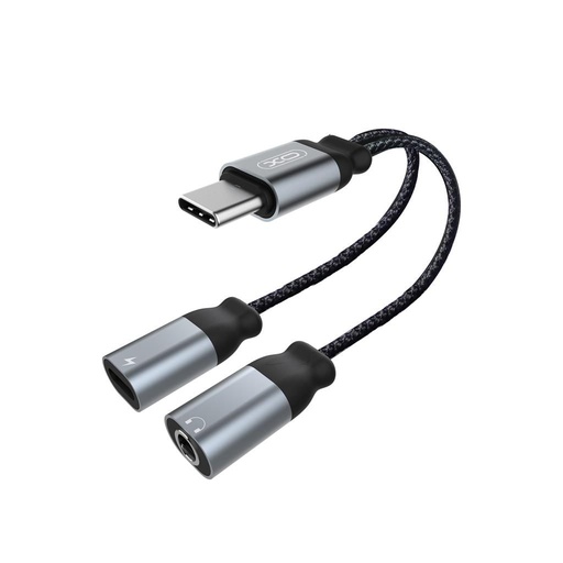 XO NBR160B USB-C audio adapter (Fekete) – USB-C + 3.5 mm, Bluetooth átvitel