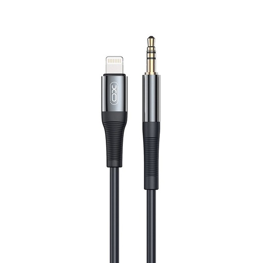 XO NB-R193A Lightning audio adapter (Fekete) – 3.5 mm–Lightning, 1 m