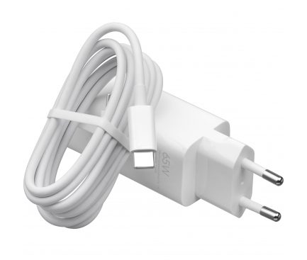 Xiaomi MDY-12-EU hálózati gyorstöltő (QC + PD csatlakozó), PD type-C kábel, fehér