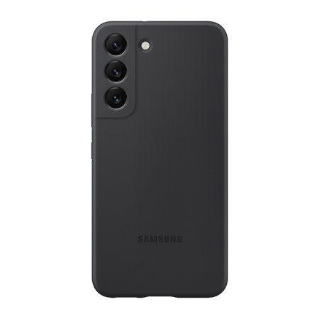 Samsung Galaxy S22 silicone cover gyári hátlap tok, fekete - EF-PS901TBE