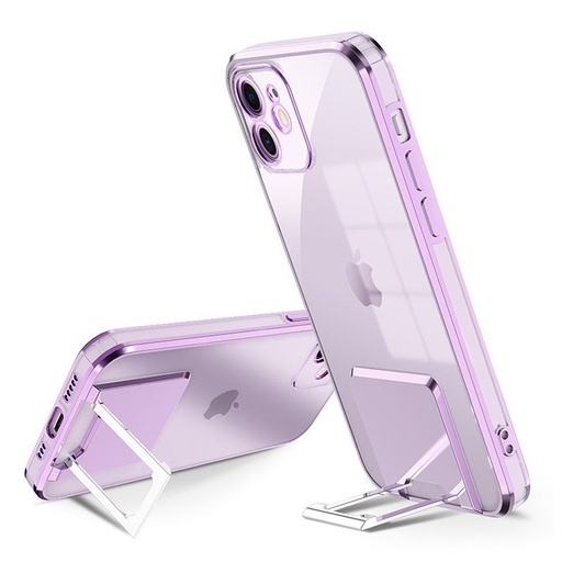 Apple iPhone 7/8/SE 2020/SE 2022 luxury kitámasztós hátlap tok (Lila)