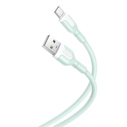 XO NB212 USB-C adatkábel (Zöld) – 2.1A