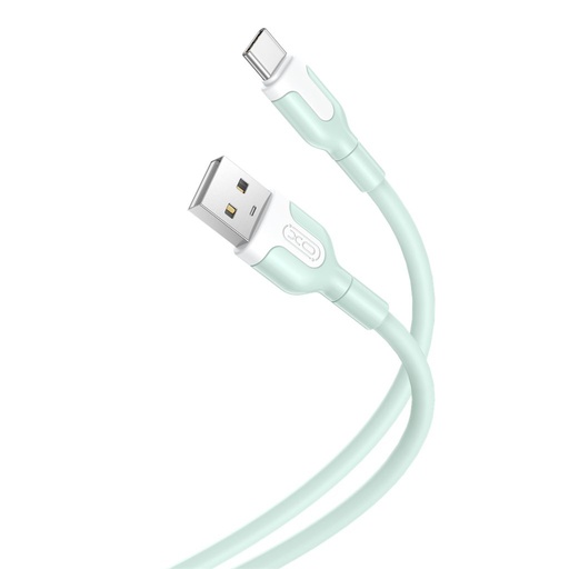 XO NB212 USB-C adatkábel (Zöld) – 2.1A