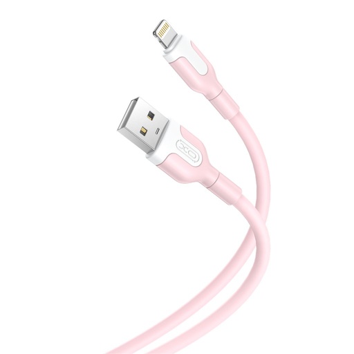 XO NB212 Lightning adatkábel (Rózsaszín) – 2.1A
