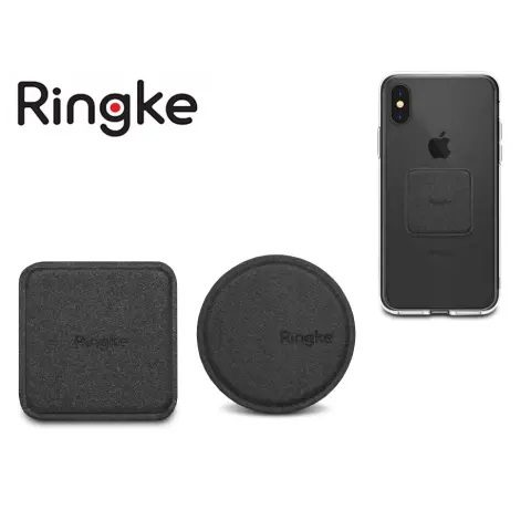 Ringke METALPLATE mágneses lemez 2 db fémlapka mágneses tartóhoz, fekete
