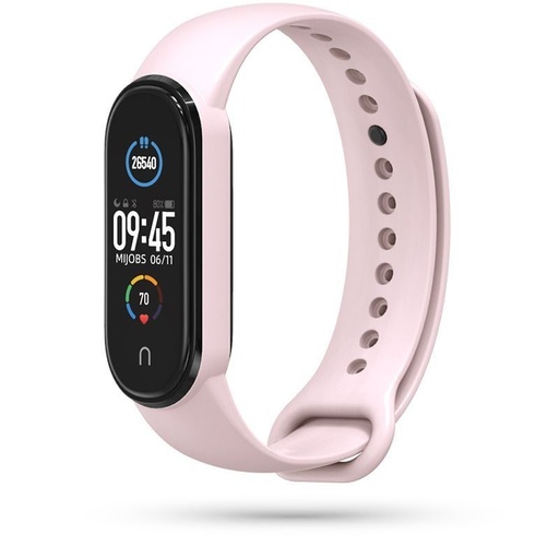 Xiaomi Mi Band 5/6/6NFC Tech Protect Iconband szilikon szíj, rózsaszín