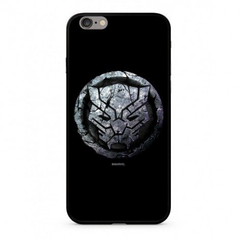 Apple iPhone XR Marvel Black Panther 015 üveg hátlap tok (Fekete)