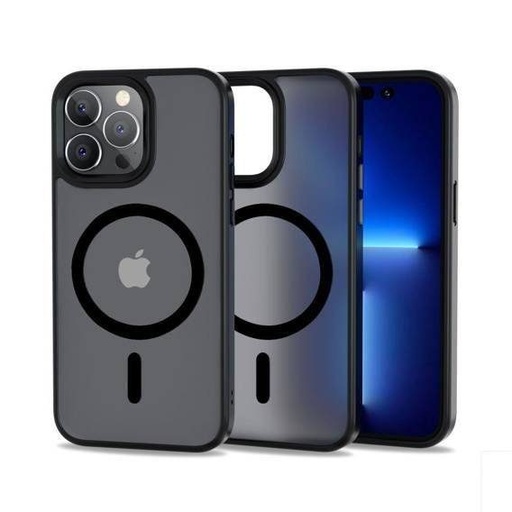 Apple iPhone 14 Pro Max Tech Protect Magmat magsafe hátlap tok (Fekete-matt)