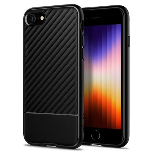 Apple iPhone 7/8/SE 2020/SE 2022 Spigen core armor prémium hátlap tok (matt fekete)