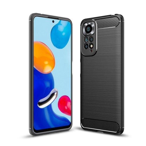 Xiaomi Redmi Note 11 4G/Redmi Note 11S 4G Tech Protect TPU Carbon hátlap tok, (Fekete)