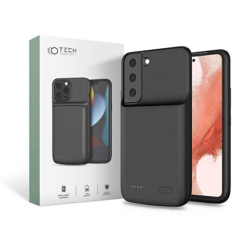 Samsung Galaxy S22 Tech protect powercase power bank hátlap tok (Fekete)