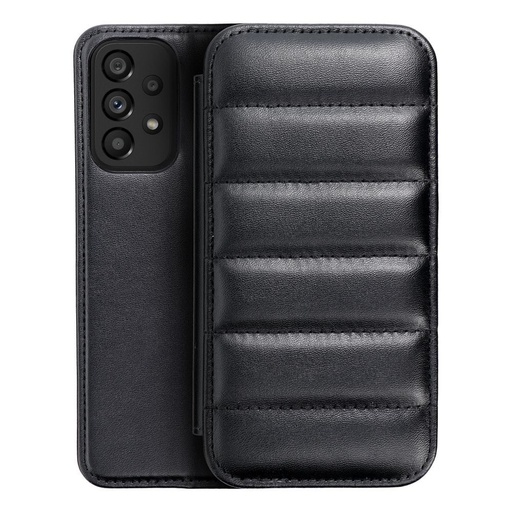 Samsung Galaxy S22 Ultra Puffer book notesz tok (Fekete)