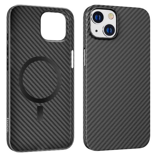 Apple iPhone 14 Plus Hoco Cave ultra thin magsafe hátlap tok (Fekete)