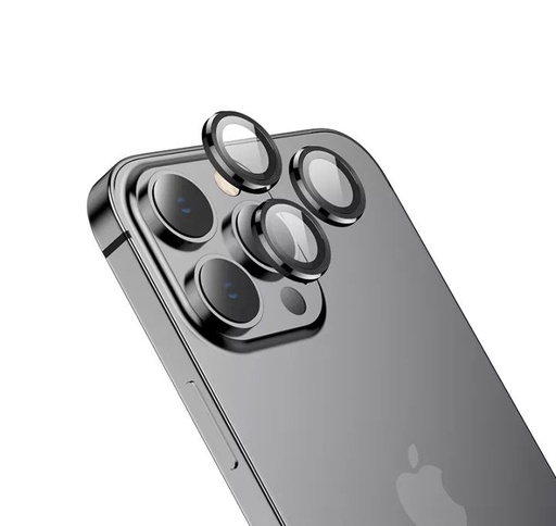 Apple iPhone 14 Pro (6.1) / 14 Pro Max (6, 7) Hoco eagle eye metal kamera üvegfólia, fekete