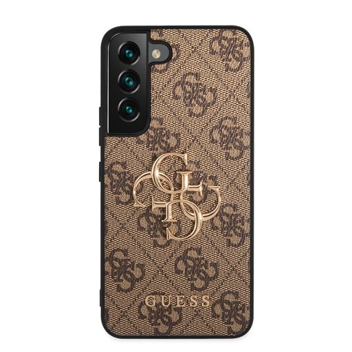Samsung Galaxy S23 Guess PU 4G Metal Logo tok (Barna) - GUHCS23S4GMGBR