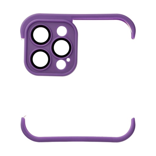 Apple iPhone 12 Pro Mini Bumpers tok kameravédelemmel (Sötétlila)