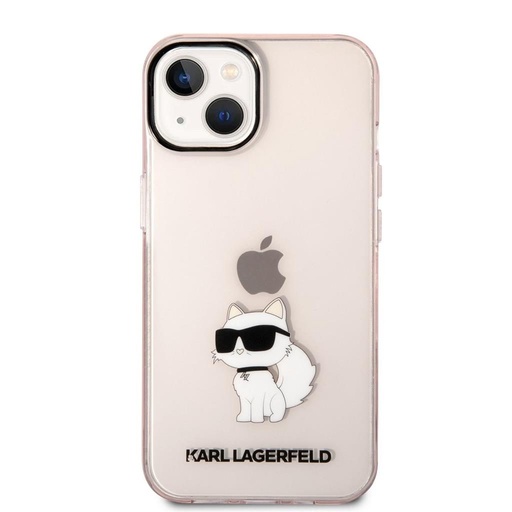 Apple iPhone 14 Karl Lagerfeld IML Choupette NFT tok (Rózsaszín) – KLHCP14SHNCHTCP