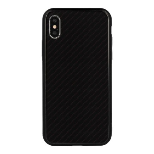 Apple iPhone 7 / iPhone 8 / iPhone SE 2020 / iPhone SE 2022 carbon glass hátlap tok (Fekete)