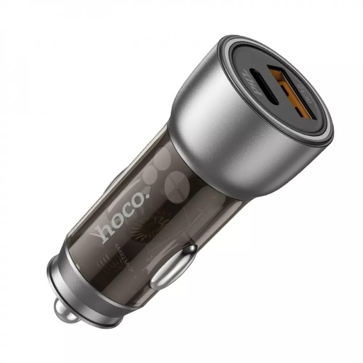 Hoco NZ8 Autós töltő, 43W, PD25W,QC3.0 barna