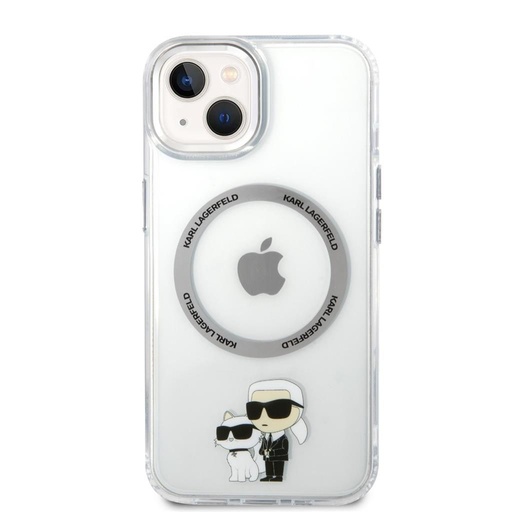 Apple iPhone 13 Karl Lagerfeld MagSafe Compatible IML Karl and Choupette NFT tok (Átlátszó) – KLHMP13MHNKCIT