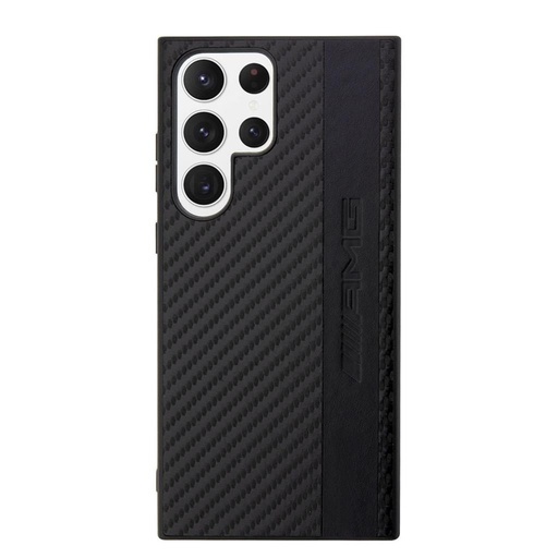 Samsung Galaxy S23 Ultra AMG karbon stripe mintás szilikon hátlap tok AMHCS23LBLSCA (Fekete)