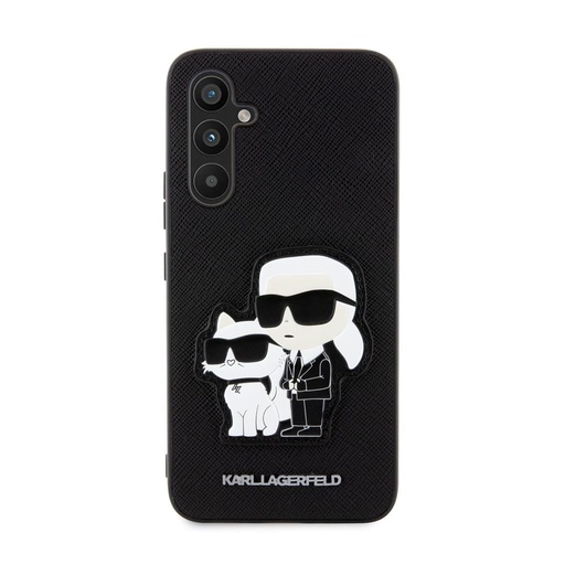 Samsung Galaxy A34 5G Karl Lagerfeld PU Saffiano Karl and Choupette NFT tok (Fekete) – KLHCA34SANKCPK