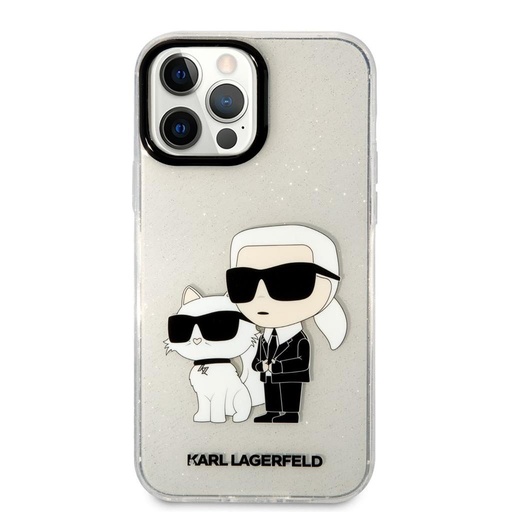 Apple iPhone 13 Pro Max Karl Lagerfeld IML Glitter Karl and Choupette NFT tok (Átlátszó) – KLHCP13XHNKCTGT